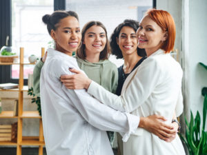 multicultural females to illustrate women's preventive healthcare